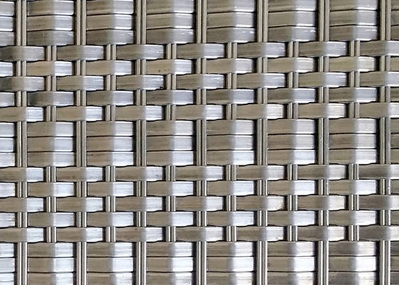 Fil tissé architectural Mesh Panels en métal de SS316 Deco diamètre de chaîne de 1,5 x de 2mm