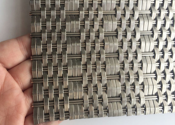Fil tissé architectural Mesh Panels en métal de SS316 Deco diamètre de chaîne de 1,5 x de 2mm