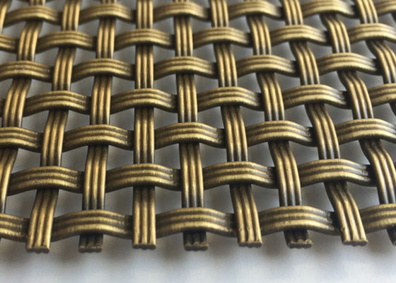 le métal décoratif Mesh Screen Wire Grille Antique d'ODM de 3.2mm a plaqué