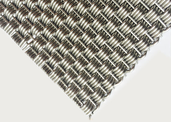 Couleur naturelle tissée décorative de Mesh Panels AISI 316L de fil de séparations