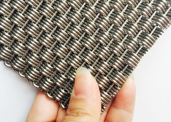 Couleur naturelle tissée décorative de Mesh Panels AISI 316L de fil de séparations