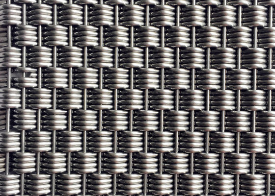 Couleur naturelle tissée décorative de Mesh Panels AISI 316L de fil de séparations
