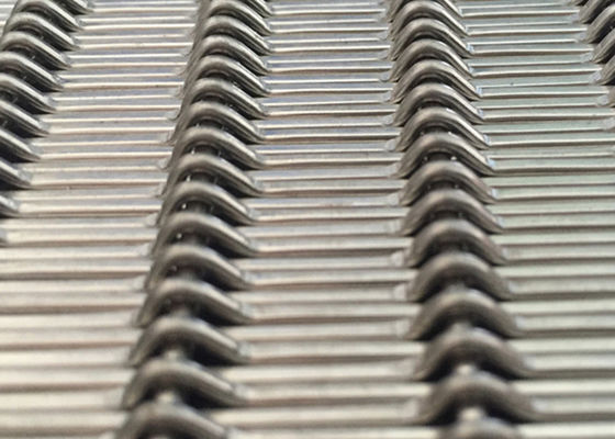 Lancement tissé de chaîne du diamètre 17.5mm de Mesh Panels 2mm de fil d'acier inoxydable du SUS 304