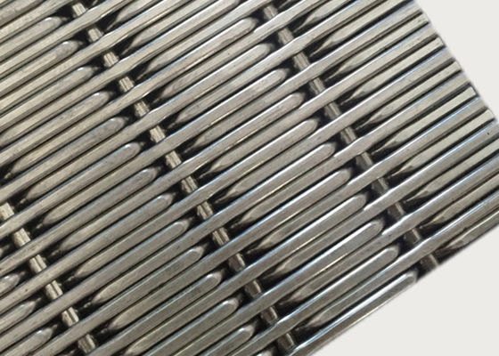 Lancement tissé de chaîne du diamètre 17.5mm de Mesh Panels 2mm de fil d'acier inoxydable du SUS 304