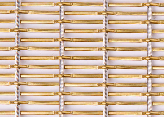 Le verre de décor a stratifié le GV de Mesh Fabric 4.5mm de métal flexible pour l'ascenseur Hall