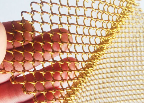 Or à la maison flexible Mesh Curtain de la draperie 13ft de bobine en métal de décor