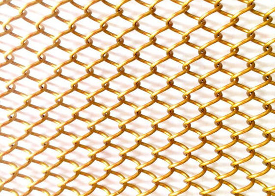 Or à la maison flexible Mesh Curtain de la draperie 13ft de bobine en métal de décor