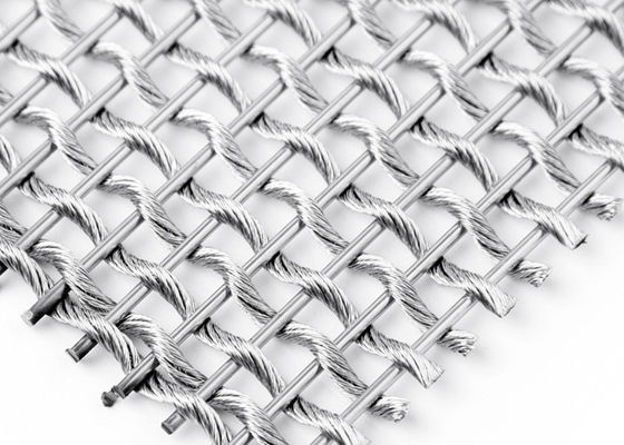 Armure toile flexible architecturale sertie par replis de Mesh Fabric SS310 de métal