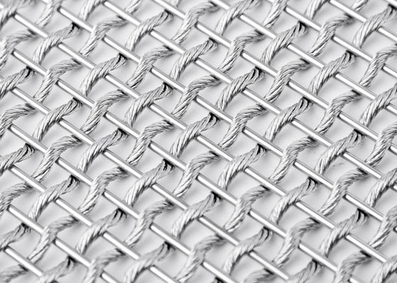 Armure toile flexible architecturale sertie par replis de Mesh Fabric SS310 de métal