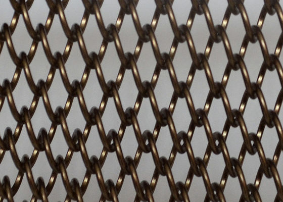 L'espace de ShuoLong divisant le métal Mesh Curtain Panels Antique Bronze 8.4mm