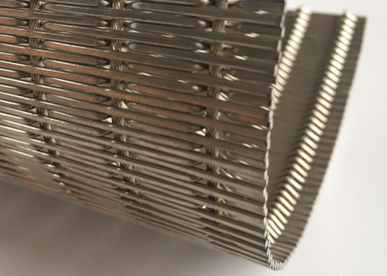 Panneaux de mur intérieur sertis par replis d'ascenseur d'OEM de Mesh Fabric de métal flexible de 9mm 2m