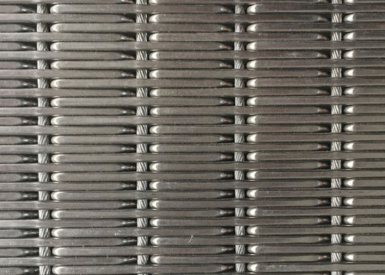 Panneaux de mur intérieur sertis par replis d'ascenseur d'OEM de Mesh Fabric de métal flexible de 9mm 2m
