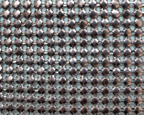 Métal flexible ignifuge Mesh Fabric d'ODM en métal de tissu extérieur intérieur de paillette