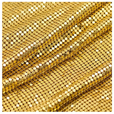 Diamètre métallique des biens 5mm de rideau d'alliage en métal en tissu d'or de paillette
