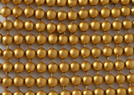 Diamètre métallique des biens 5mm de rideau d'alliage en métal en tissu d'or de paillette