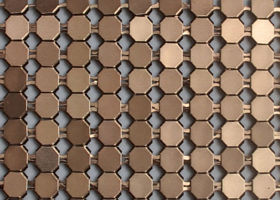 Métal métallique en aluminium Mesh Fabric For Clothing d'Oilproof de paillettes de revêtement de GV