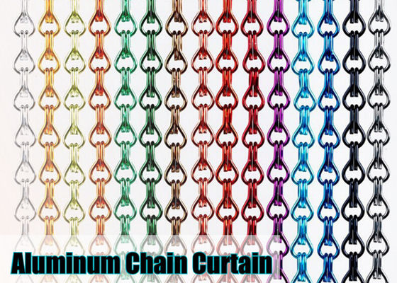 Écran à chaînes en aluminium large supplémentaire multicolore 90*210cm Pale Gold de mouche