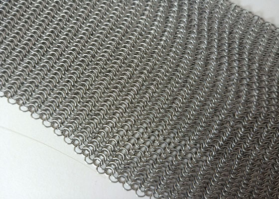 Couleur naturelle décorative de Chainmail Ring Mesh Curtain Screen Building Facades