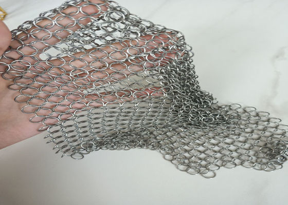 Halls d'acier inoxydable Ring Mesh Plain Woven For Exhibition en métal de SS316 HDG PVD