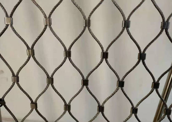 OEM antiusure de 8m Diamond Woven Wire Mesh avec la boucle de ruban