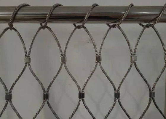 Ouverture flexible nouée de la fabrication AISI 316 18x18cm de câble d'acier inoxydable