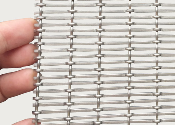 diviseurs architecturaux épais d'acier inoxydable Mesh Woven Wire Screen Space de 3mm