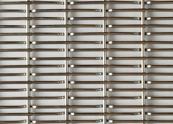 Maillage de fil tissé architectural en laiton certifié ISO9001-2015 pour le diamètre du fil 0,02 mm-2,03 mm Applications et performances