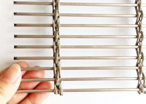 Corde Mesh Cladding d'acier inoxydable pour la maille architecturale d'acier inoxydable