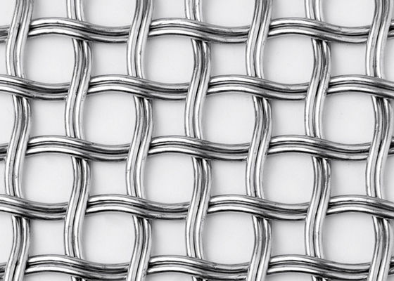 Mesh Shape Helical Stainless Steel circulaire a serti par replis le fil Mesh For Partitions