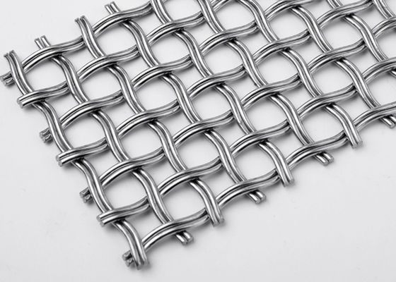 Mesh Shape Helical Stainless Steel circulaire a serti par replis le fil Mesh For Partitions