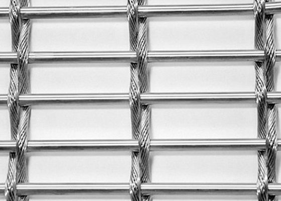 Fil tissé décoratif Mesh Crimped Architectural d'élégance de diviseur sans visibilité en métal