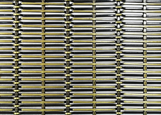 Métal tissé décoratif Mesh For Stainless Steel Screen de plaine en laiton antique