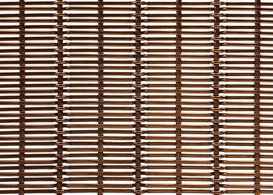 fil tissé décoratif Mesh For Screen Wall Cladding d'acier inoxydable Pvd de 4mm