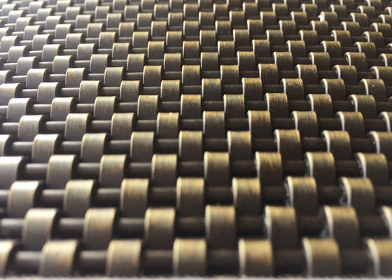 métal architectural Mesh Stainless Steel Bronze Color de 4mm pour le tissu de plafonds