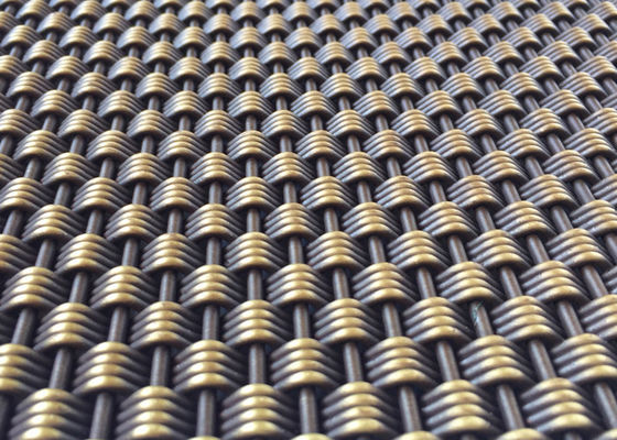 Ascenseur architectural de Mesh Antique Brass Decorative For en métal de solides solubles 304