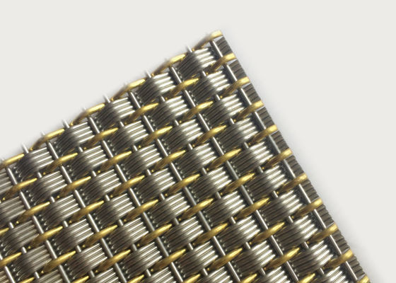 Diviseurs en acier inoxydables et de câblage cuivre de Mesh Architecture Rigid Decorative For