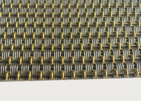 Diviseurs en acier inoxydables et de câblage cuivre de Mesh Architecture Rigid Decorative For