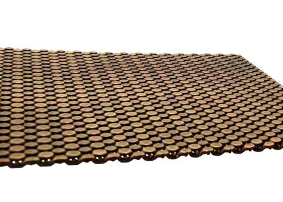 SS304 fil tissé architectural Mesh Antique Brass Decorative Nets pour le revêtement