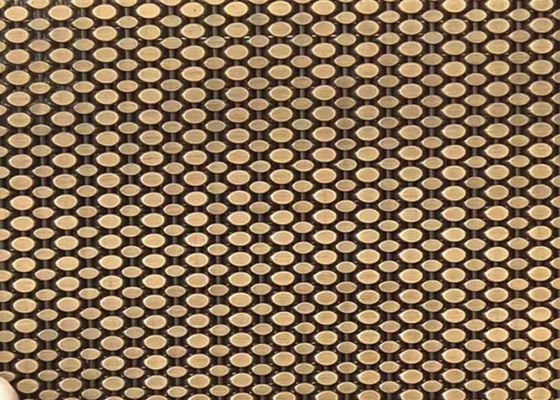 SS304 fil tissé architectural Mesh Antique Brass Decorative Nets pour le revêtement
