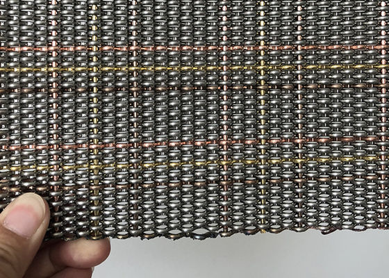 Bâches architecturales serties par replis de Mesh Stainless Steel For Wall en métal
