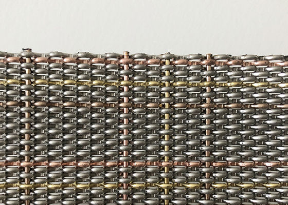 Bâches architecturales serties par replis de Mesh Stainless Steel For Wall en métal