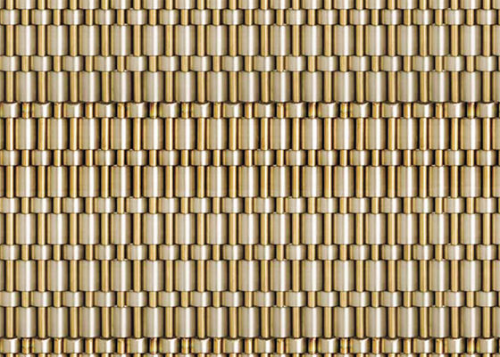 Métal architectural s'ouvrant Mesh Copper Wire Decorative Panel de 0% pour le mur d'ascenseur