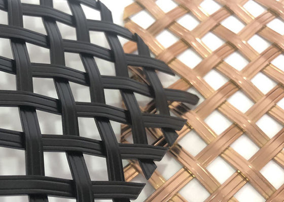 plafonds décoratifs architecturaux de fil plat d'acier inoxydable de maille en métal de largeur de 1.5m
