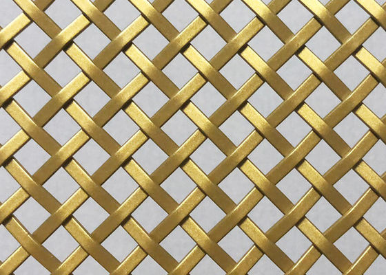 Panneaux architecturaux de couleur d'or de grillage de balcon de l'acier inoxydable 3mm