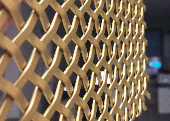 Panneaux architecturaux de couleur d'or de grillage de balcon de l'acier inoxydable 3mm