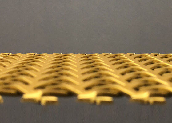 Panneaux architecturaux de couleur d'or de grillage de balcon de l'acier inoxydable 3mm