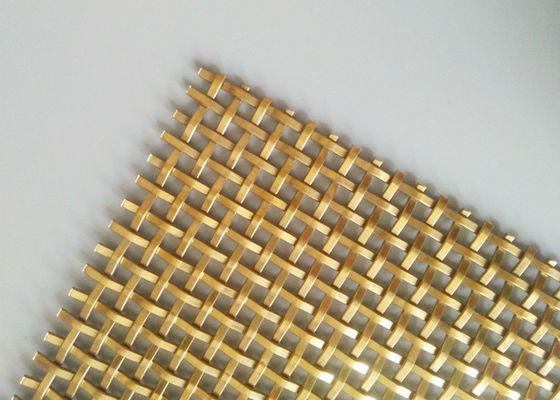 Le métal tissé lambrisse l'acier inoxydable Mesh For Cabinet Doors serti par replis de 3.2mm