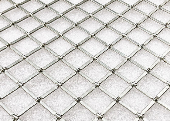 Portes serties par replis de Mesh Metal Screen For Cabinet de fil tissées par couleur naturelle de solides solubles