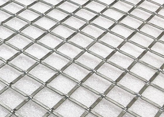 Portes serties par replis de Mesh Metal Screen For Cabinet de fil tissées par couleur naturelle de solides solubles