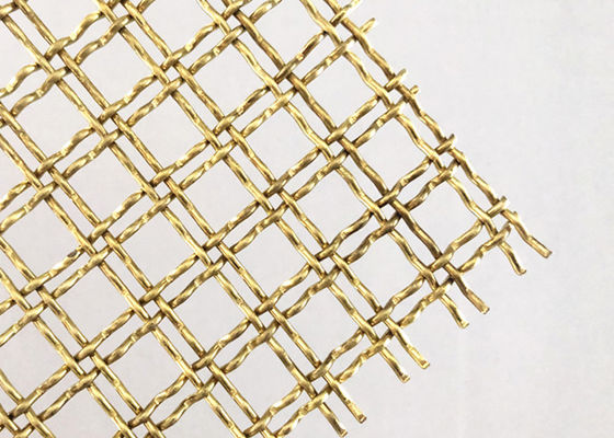 Double fil en laiton Mesh For Decorative Fence de cuir embouti de serrure de résistance thermique